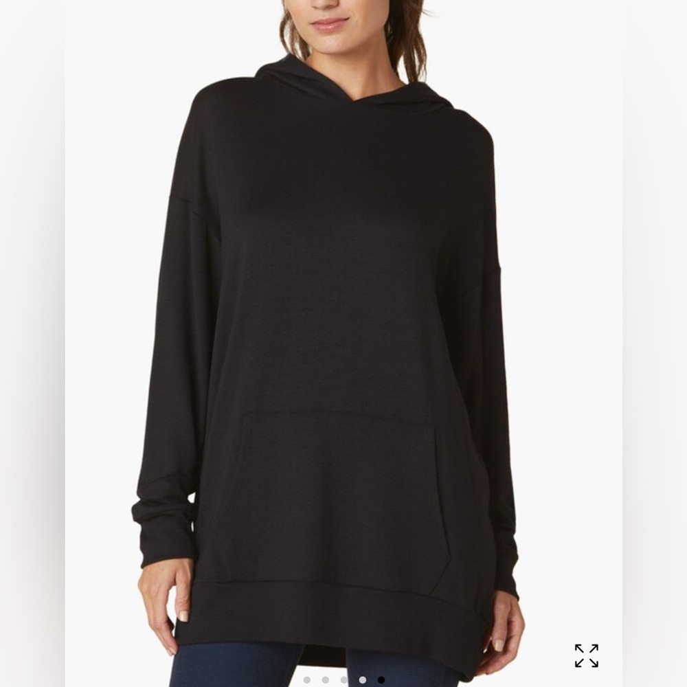 NWT Beyond Yoga Go Getter Hoodie Sweatshirt, 2X, Black